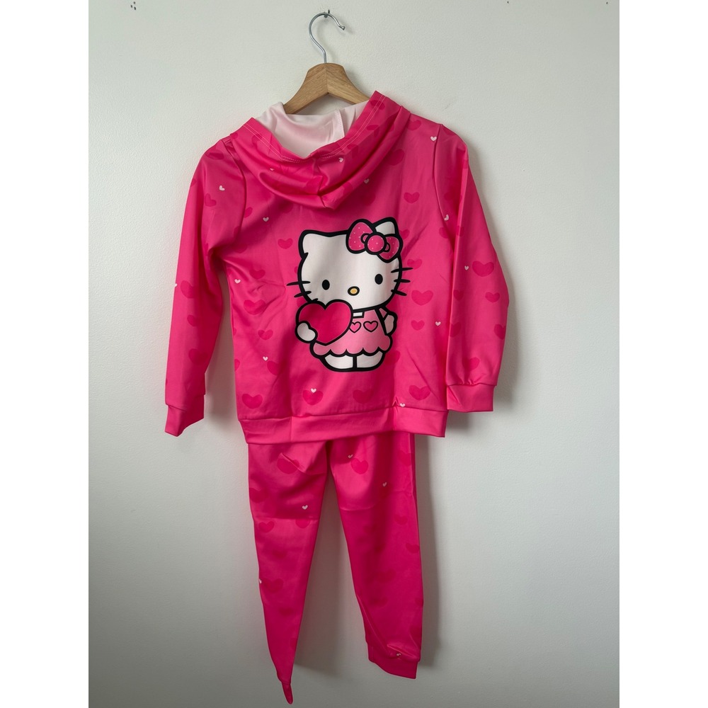 Hello Kitty Girls Hoodie & Pants Set – Pink – Size 9-10 Youth – NWOT - Picture 3 of 5